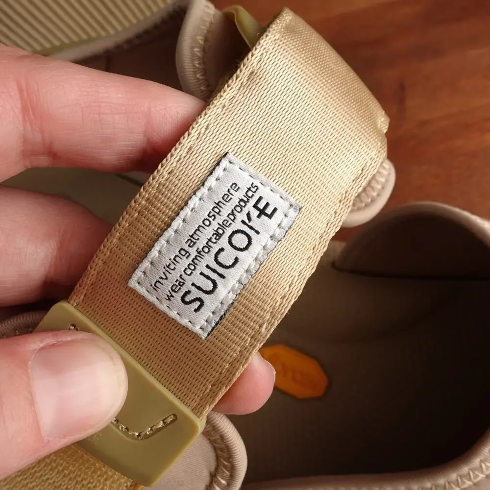 Suicoke Sandals Mens Size 12 Beige BITA-V Sport Split Toe Vibram Casual Shoes